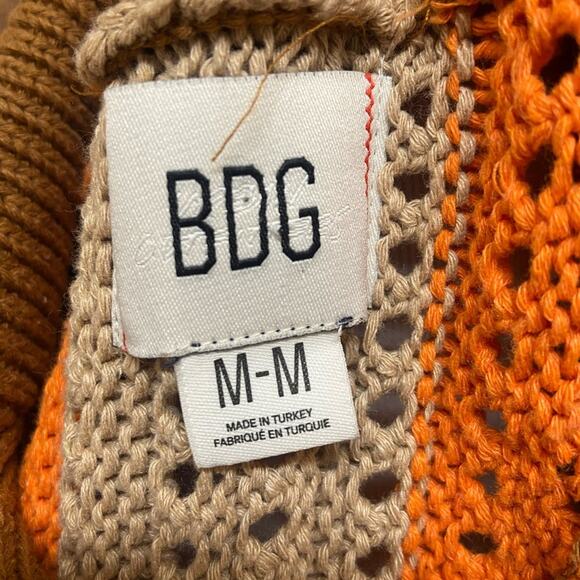 Vintage BDG Crochet Button-Up Cardigan | Made in Turkey | Y2K Grammacore - Picture 6 of 7